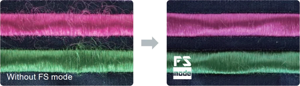 Broderie fine avec le mode FS pour machine à broder industrielle