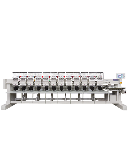 machine à broder multi-têtes professionnelle équipée de la technologie DCP