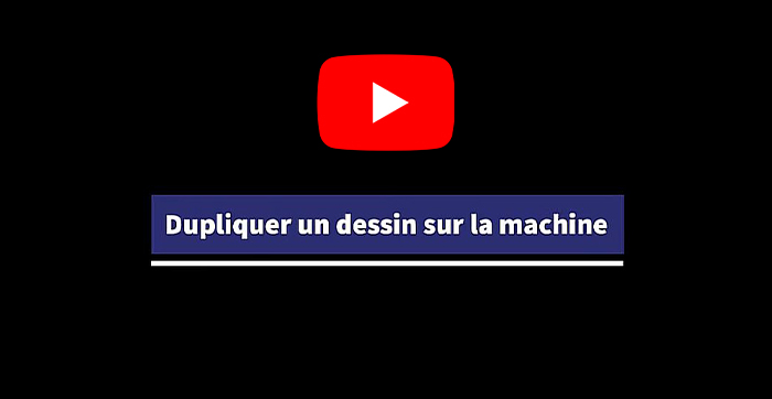 Comment dupliquer un dessin directement sur la machine à broder industrielle.