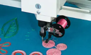 Dispositif de broderie cordon ou ruban.