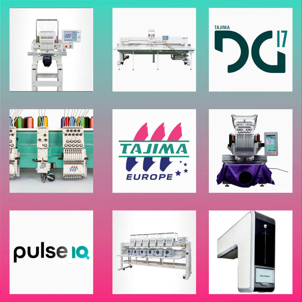 visuel 8 images de produits Tajima pour la broderie industrielle