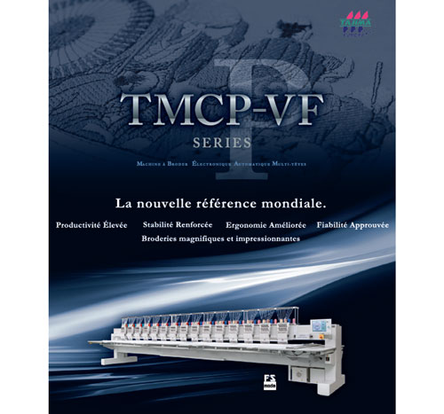 téléchargez la brochure de la brodeuse multi-têtes de type à plat - modèle Premium