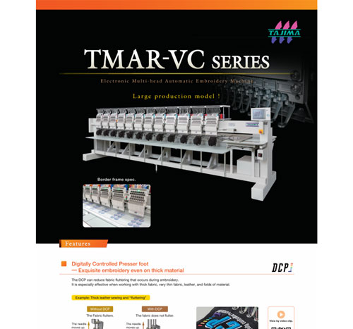 Download the brochure for embroidery machine multi-head cylinder type - Premium model