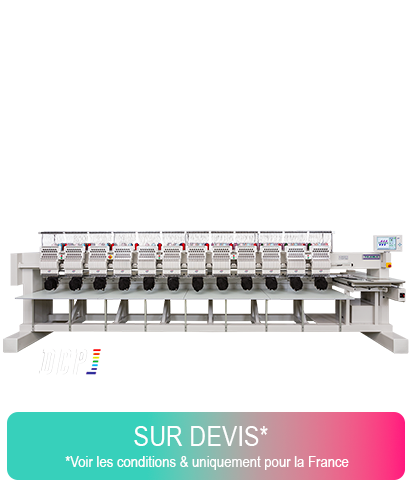 Offre machine à broder multi-têtes professionnelle équipée de la technologie DCP
