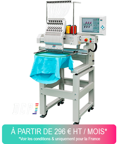 machine à broder mono-tête professionnelle équipée de la technologie DCP